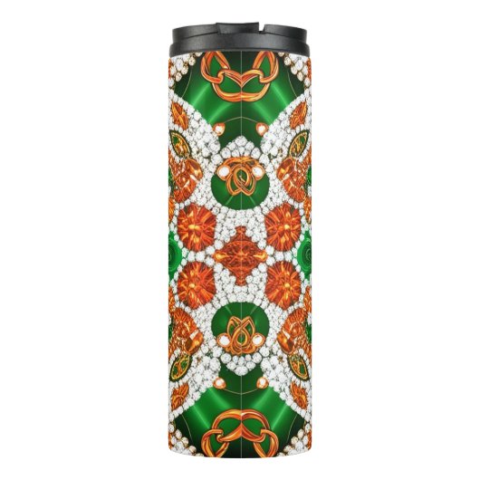 Thermaltumbler mit irischen Farben Thermosbecher (Rückseite)