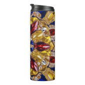 Thermaltumbler mit kolumbianischen Farben Thermosbecher (Nach rechts gedreht)
