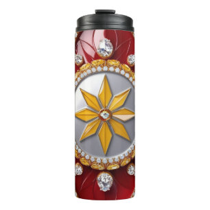 Thermaltumbler mit kolumbianischen Farben Thermosbecher