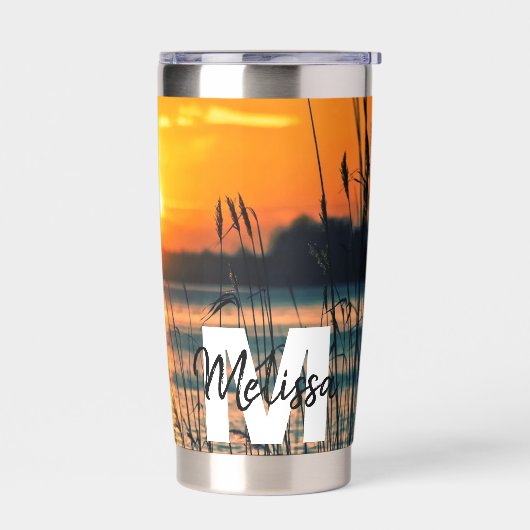 Thermaltumbler personalisiert Monogramm Thermobecher (Links)