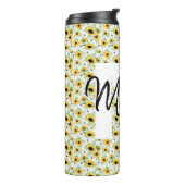 Thermaltumbler personalisiert Monogramm Thermosbecher (Nach links gedreht)