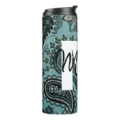 Thermaltumbler personalisiert Monogramm Thermosbecher (Nach links gedreht)