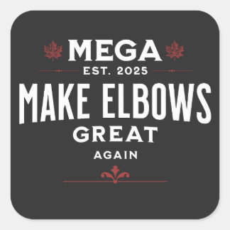 Thermaltumbler Quadratischer Aufkleber