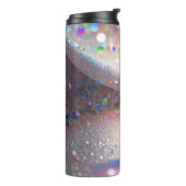 Thermaltumbler Silver Glitzer 12oz Thermosbecher (Nach links gedreht)
