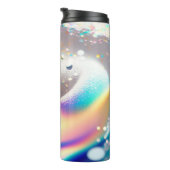 Thermaltumbler Silver Glitzer 12oz Thermosbecher (Nach rechts gedreht)