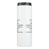 Thermaltumbler Thermosbecher (Rückseite)