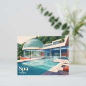 Thermes de Spa Belgien Postkarte (Stehend Vorderseite)