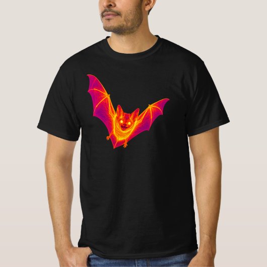 Thermische Fledermaus-Wärmebild-Kunst T-Shirt (Vorderseite)
