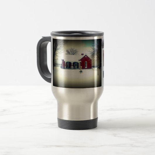 Thermische Kaffee-Tasse Reisebecher (Vorderseite Links)