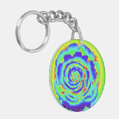 Thermische Rose Schlüsselanhänger (Vorderseite links)