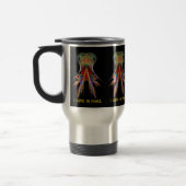 Thermische Tasse: Alien Visitor - "I Come In Peace Reisebecher (Links)