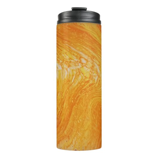 Thermische Tasse - Kräuselungen des Gelbs (Vorderseite)