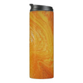 Thermische Tasse - Kräuselungen des Gelbs (Nach rechts gedreht)