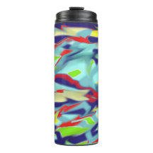 Thermische Trommel - blaues Chaos in Form-Entwurf