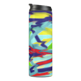 Thermische Trommel - blaues Chaos in Form-Entwurf Thermosbecher