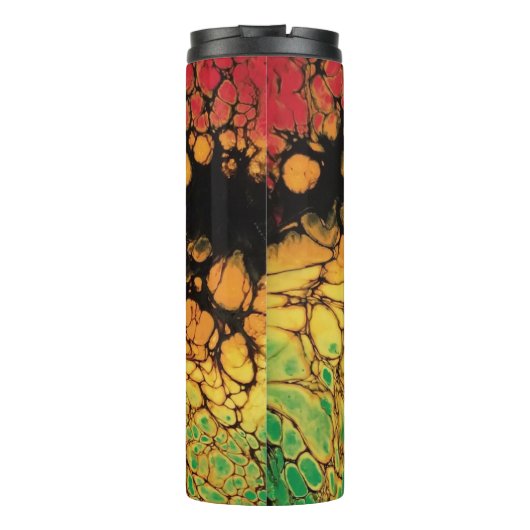 Thermische Trommel - jamaikanische Erschütterung Thermosbecher (Rückseite)