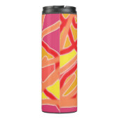 Thermische Trommel - rosa Chaos in Form-Entwurf Thermosbecher (Rückseite)