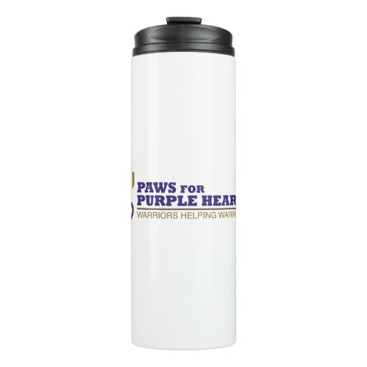 Thermische Tumbler-Flasche - weißes, farbiges Logo Thermosbecher (Vorderseite)