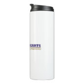 Thermische Tumbler-Flasche - weißes, farbiges Logo Thermosbecher (Nach rechts gedreht)