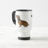 Thermischer Becher daschund Reisebecher (Vorderseite Links)