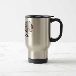 Thermischer Becher Streifen Elefant Reisebecher