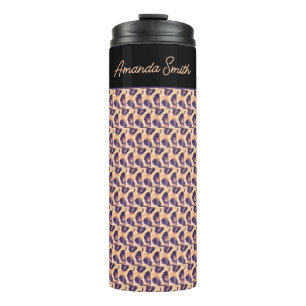 Thermischer Tumbler für niedliches Leopard-Muster Thermosbecher