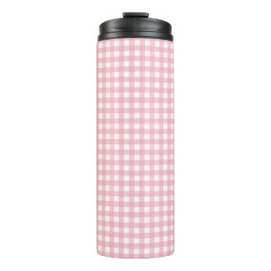 Thermischer Tumbler, rosa und weiß Thermosbecher