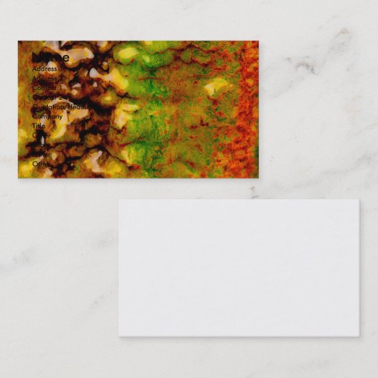 Thermisches Ökosystem Visitenkarte (Vorne/Hinten)