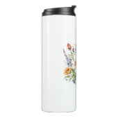 Thermisches Tumbler-Blumendesign Thermosbecher (Nach links gedreht)