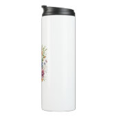 Thermisches Tumbler-Blumendesign Thermosbecher (Nach rechts gedreht)