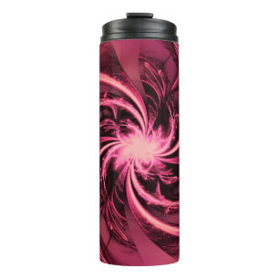 Thermisches Tumbler-Fraktal Lila geflaust & Pflaum Thermosbecher
