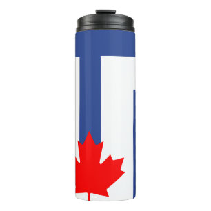 Thermobecher mit Flagge von Toronto, Kanada Thermosbecher