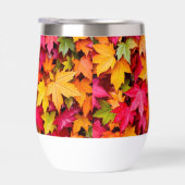 Thermobecher mit Herbstlaub in Herbstfarben (Rechts)