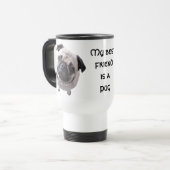 Thermobecher "Mops" Reisebecher (Vorderseite Links)