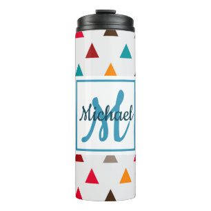 Thermobecher - Personalisierte Monogramm-Dreiecke Thermosbecher