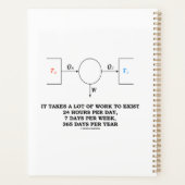 Thermodynamik braucht viel Arbeit Planer (Rückseite)