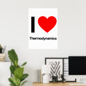 Thermodynamik in der Liebe Poster (Heimbüro)