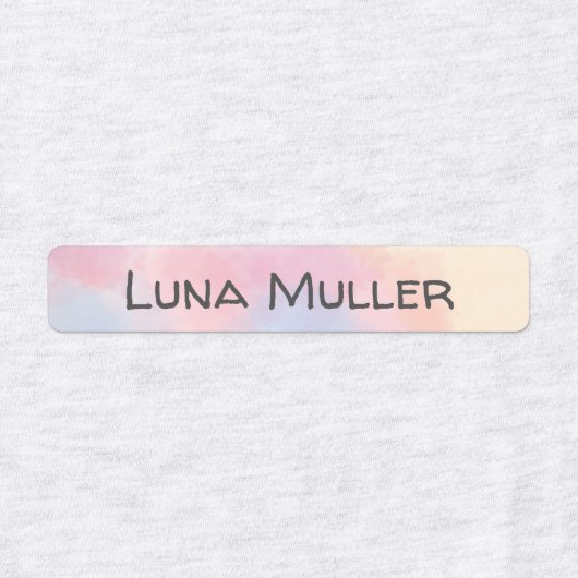 Thermoklebrige aquarelle Minimaletiketten Etiketten (Design 1)