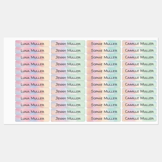 Thermoklebrige aquarelle Minimaletiketten Etiketten (Blatt)