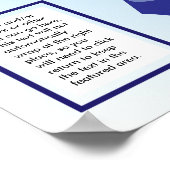 Thermometer für das blaue Ribbon-Goal Poster (Ecke)