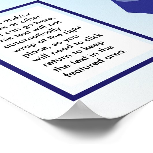 Thermometer für das blaue Ribbon-Goal Poster (Ecke)