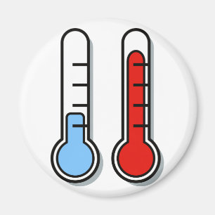 Thermometer kalt warm cold hot magnet