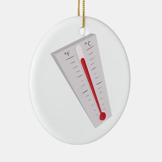 Thermometer Keramik Ornament (Rechts)