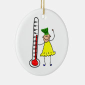 Thermometer-Kind Keramikornament (Rechts)