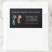 Thermometer Klimaanlage Heizung Beruflich Rechteckiger Aufkleber (Tasche)