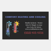 Thermometer Klimaanlage Heizung Beruflich Rechteckiger Aufkleber (Vorderseite)