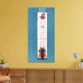Thermometer mit einer sensygischen Motorhaube über Leinwanddruck (Insitu (Wohnzimmer))
