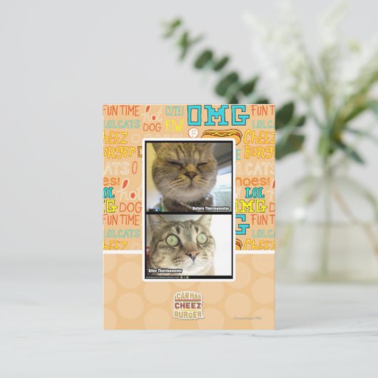 Thermometer Postkarte (Stehend Vorderseite)