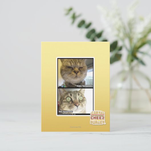 Thermometer Postkarte (Stehend Vorderseite)