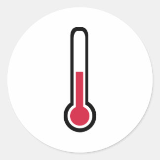 Thermometer Runder Aufkleber
